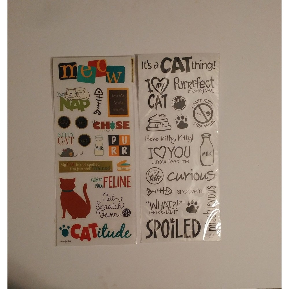 Scrapbook Cat Stickets - Picture 3 of 3